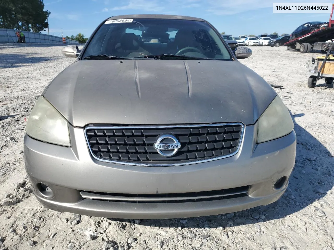 2006 Nissan Altima S VIN: 1N4AL11D26N445022 Lot: 70066664