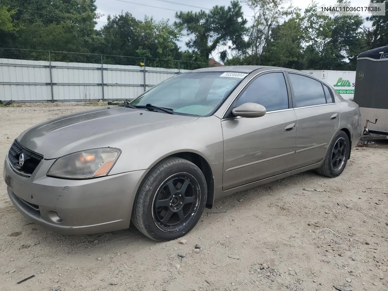 2006 Nissan Altima S VIN: 1N4AL11D36C178386 Lot: 70338084