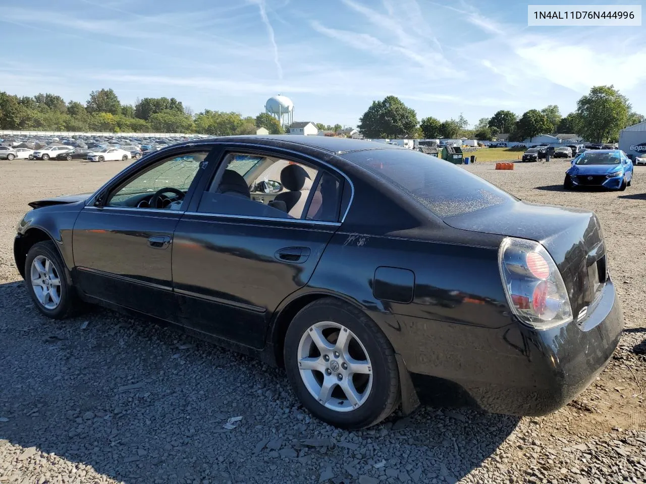 2006 Nissan Altima S VIN: 1N4AL11D76N444996 Lot: 70836924