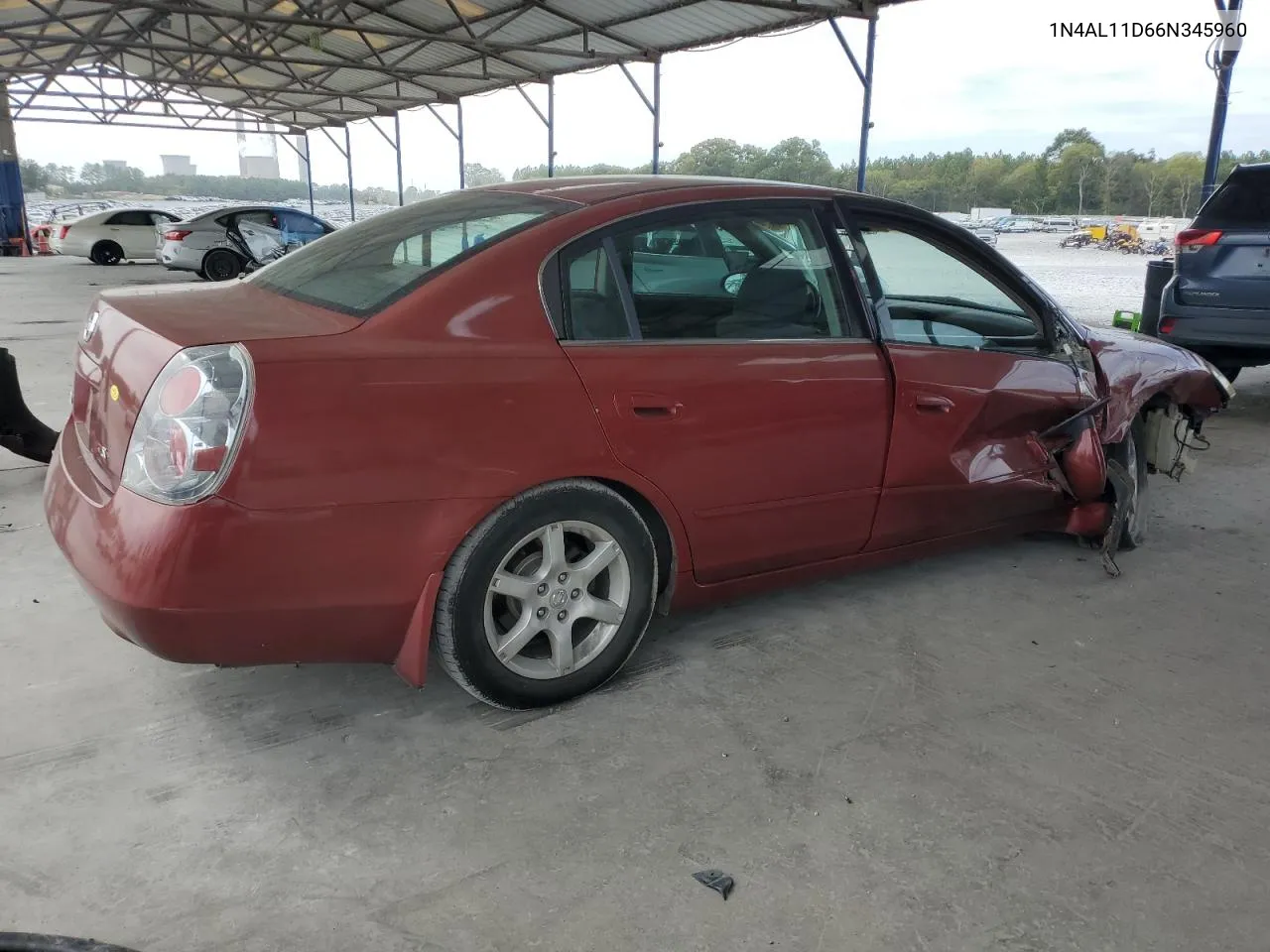 2006 Nissan Altima S VIN: 1N4AL11D66N345960 Lot: 71078924