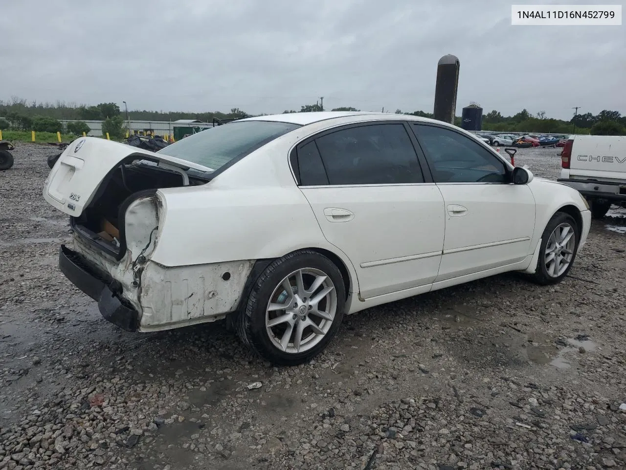 2006 Nissan Altima S VIN: 1N4AL11D16N452799 Lot: 71710284