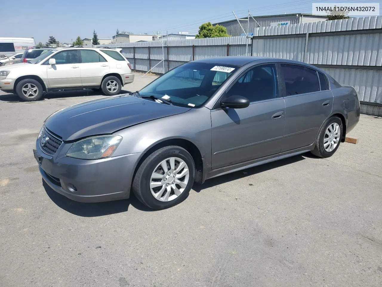 2006 Nissan Altima S VIN: 1N4AL11D76N432072 Lot: 72199074