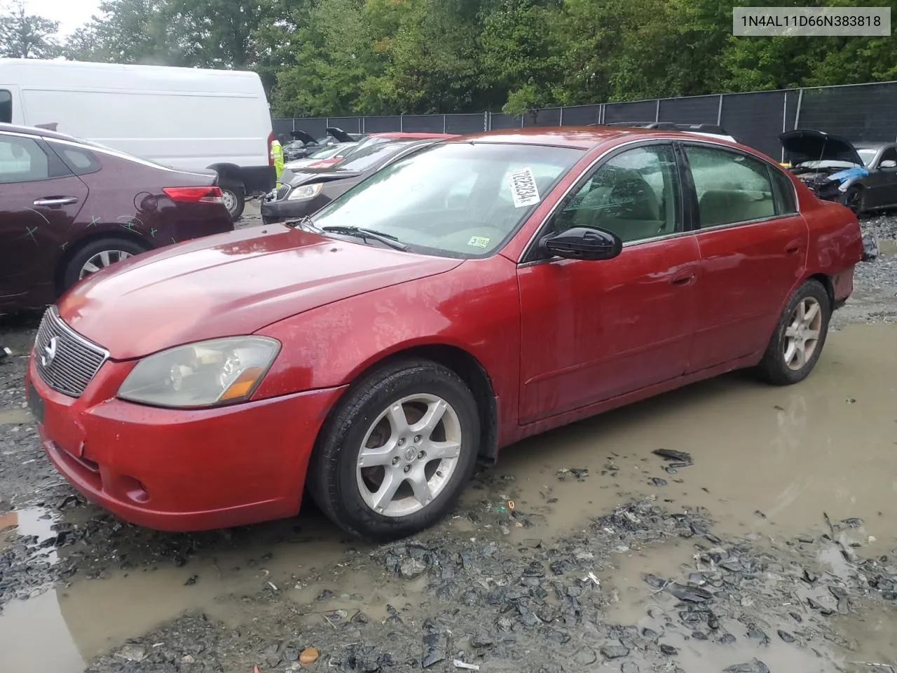 2006 Nissan Altima S VIN: 1N4AL11D66N383818 Lot: 72625234