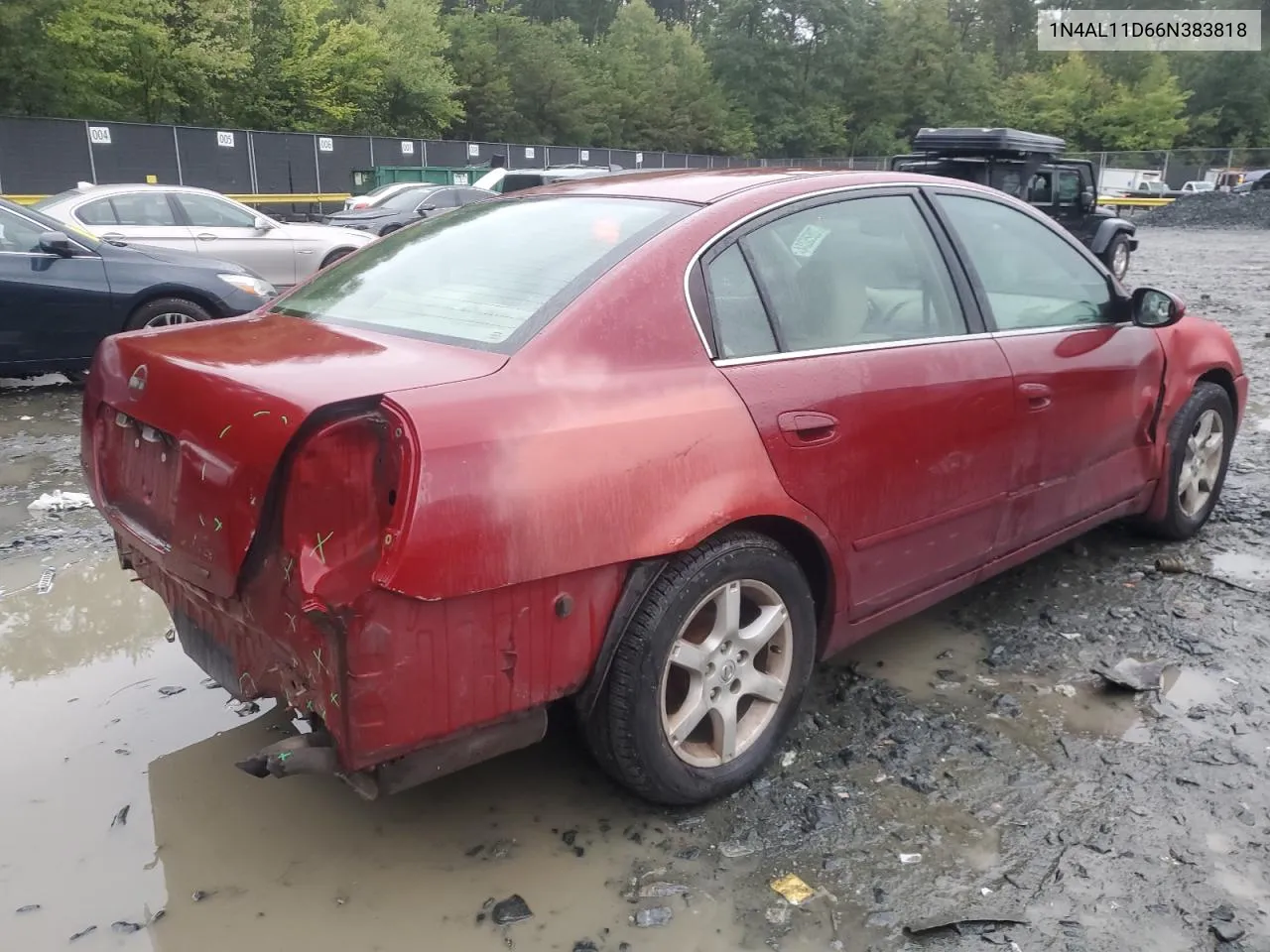 2006 Nissan Altima S VIN: 1N4AL11D66N383818 Lot: 72625234