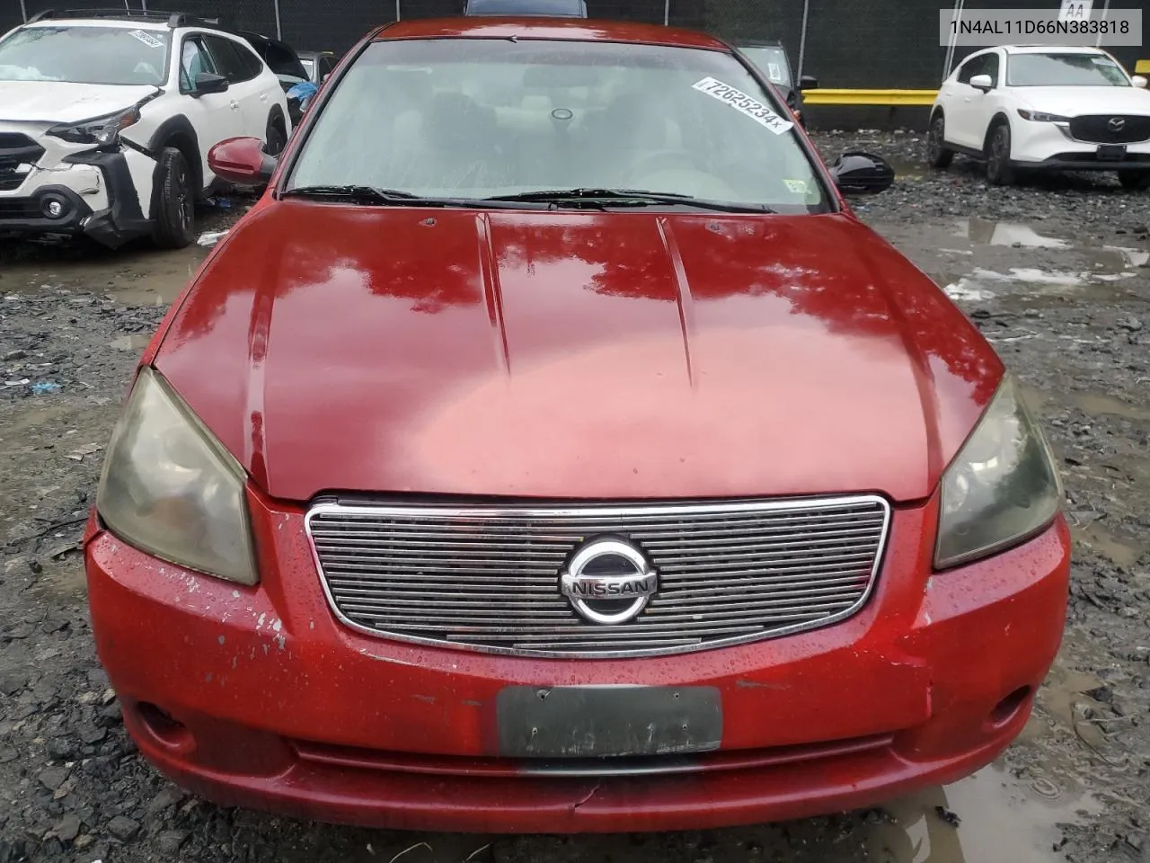 2006 Nissan Altima S VIN: 1N4AL11D66N383818 Lot: 72625234