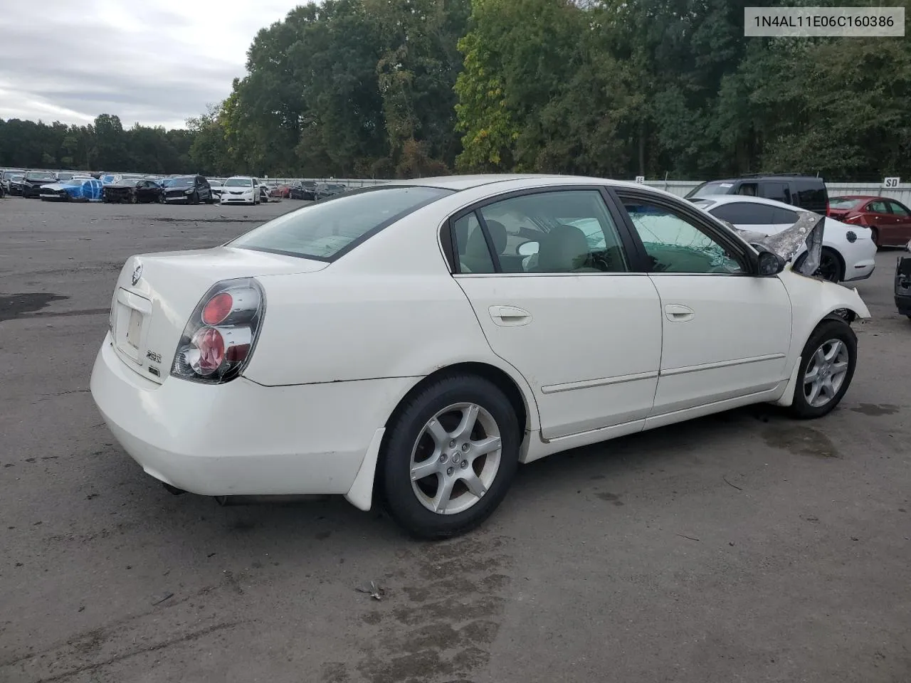 2006 Nissan Altima S VIN: 1N4AL11E06C160386 Lot: 74328994