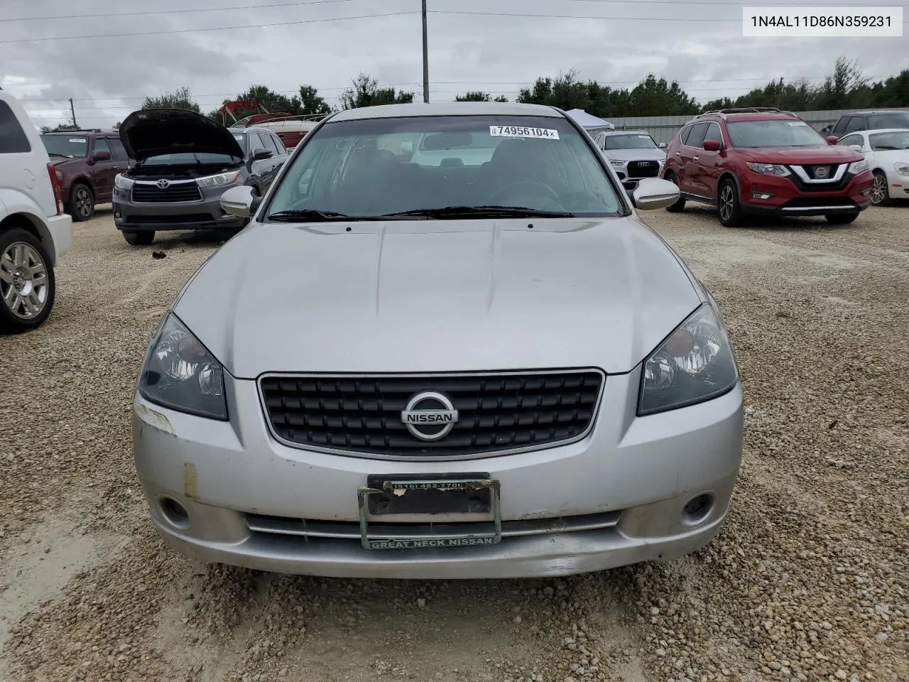 2006 Nissan Altima S VIN: 1N4AL11D86N359231 Lot: 74956104