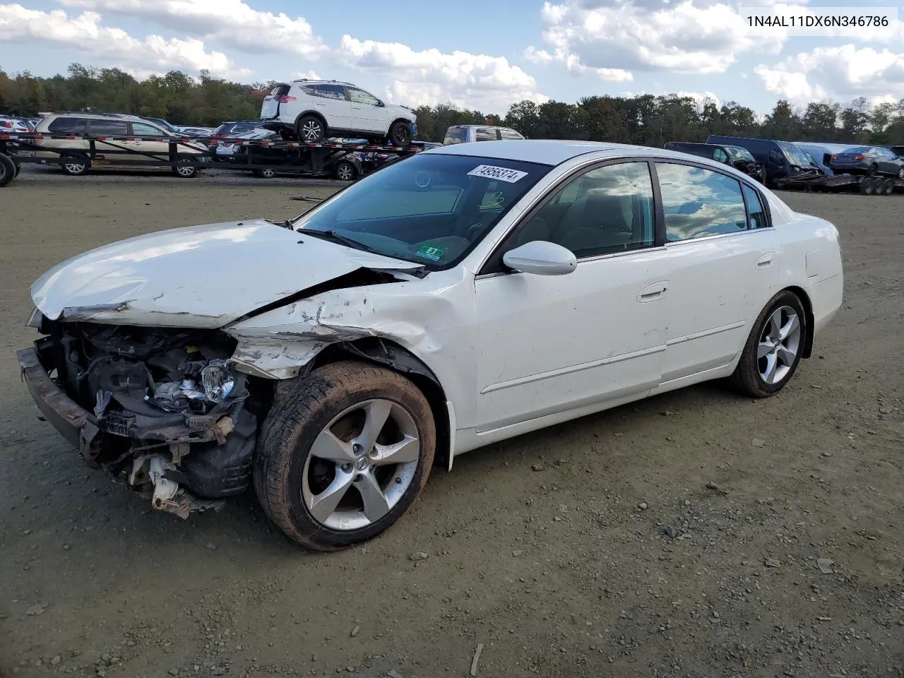 2006 Nissan Altima S VIN: 1N4AL11DX6N346786 Lot: 74956374