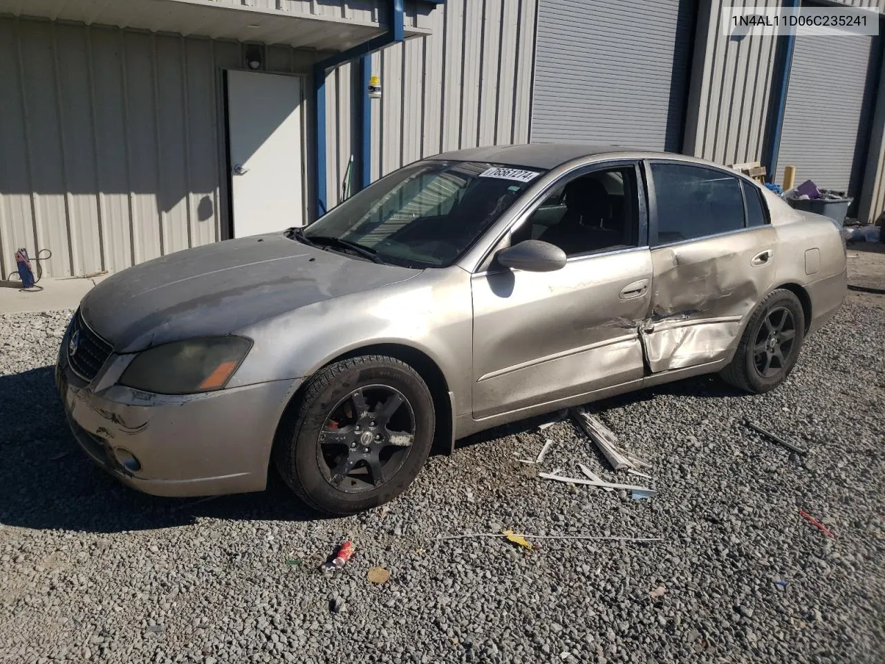 2006 Nissan Altima S VIN: 1N4AL11D06C235241 Lot: 76561274