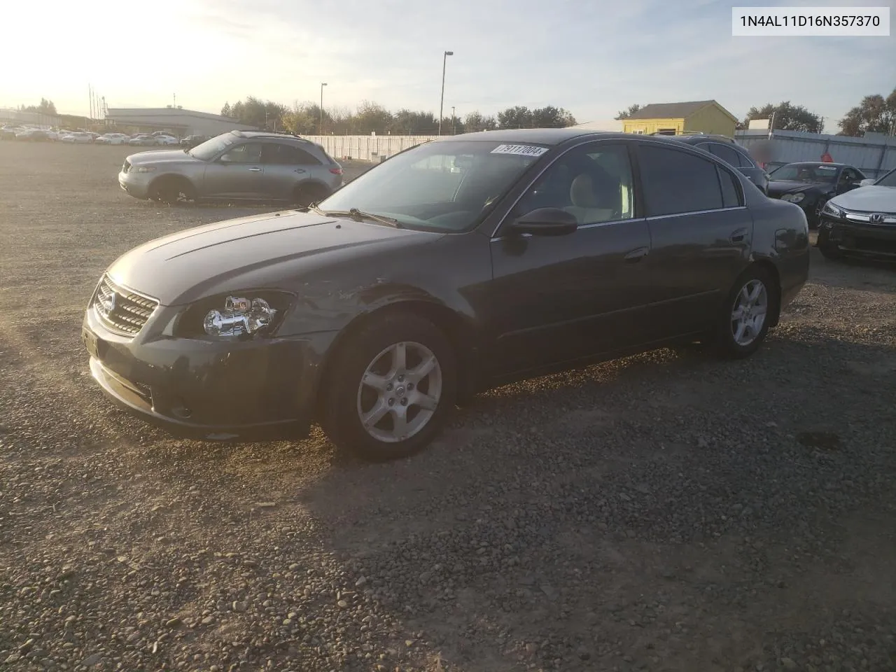 2006 Nissan Altima S VIN: 1N4AL11D16N357370 Lot: 79117004