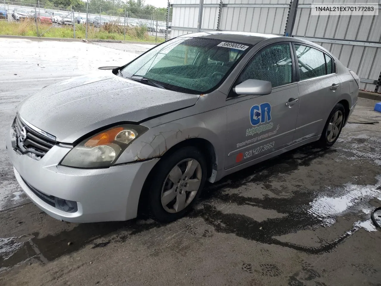 2007 Nissan Altima 2.5 VIN: 1N4AL21EX7C177283 Lot: 59890034