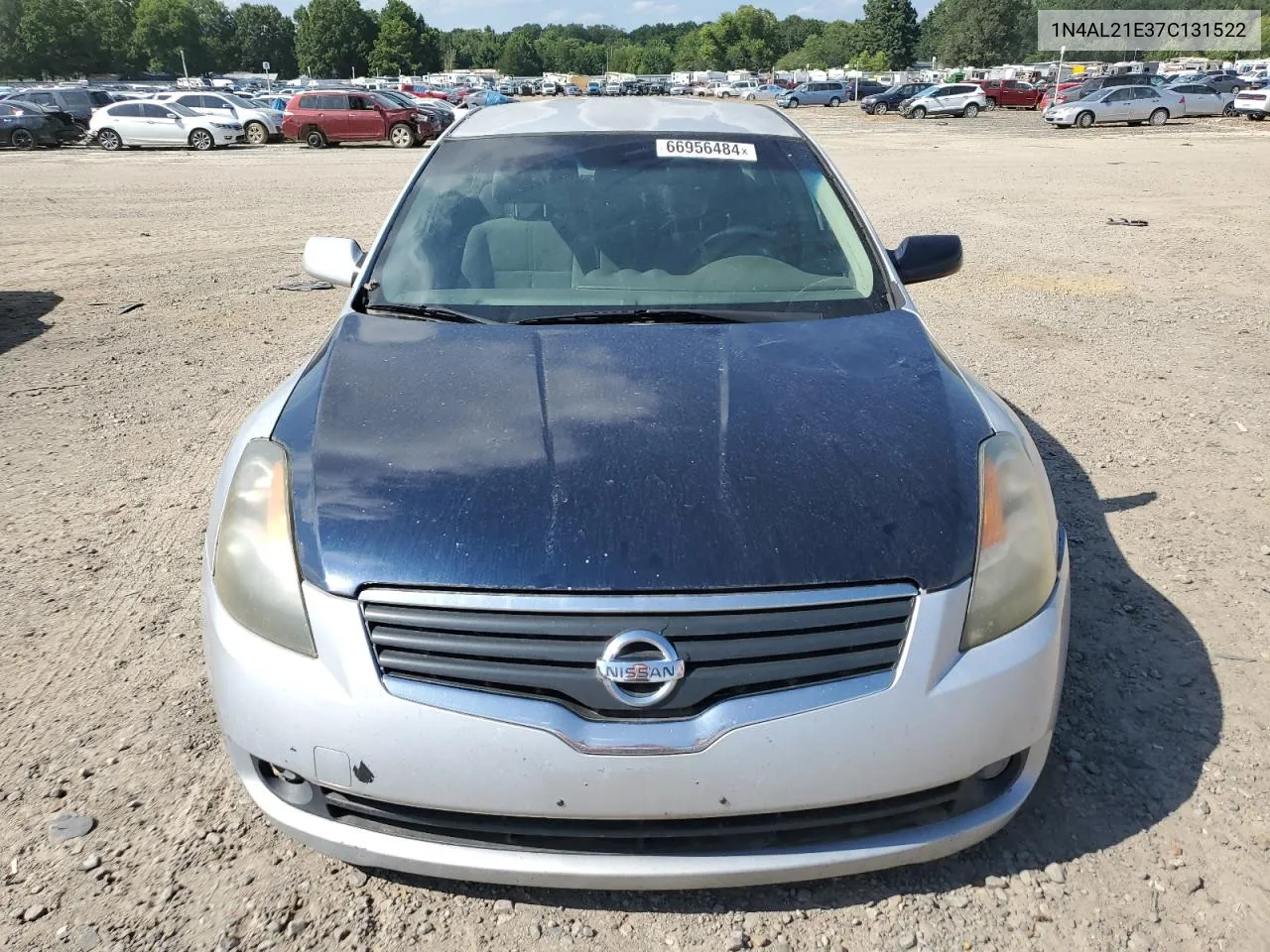 2007 Nissan Altima 2.5 VIN: 1N4AL21E37C131522 Lot: 66956484