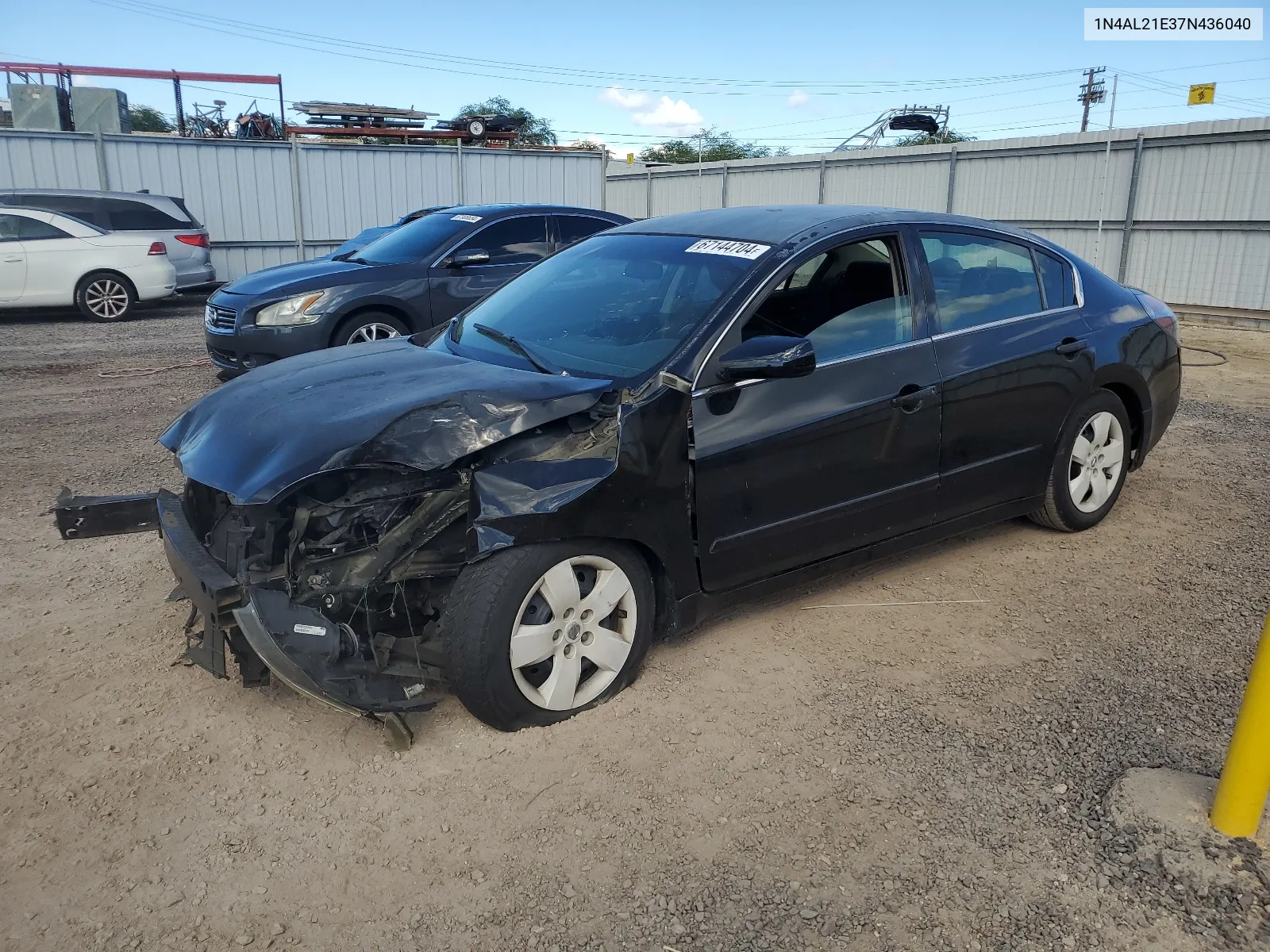 2007 Nissan Altima 2.5 VIN: 1N4AL21E37N436040 Lot: 67144704