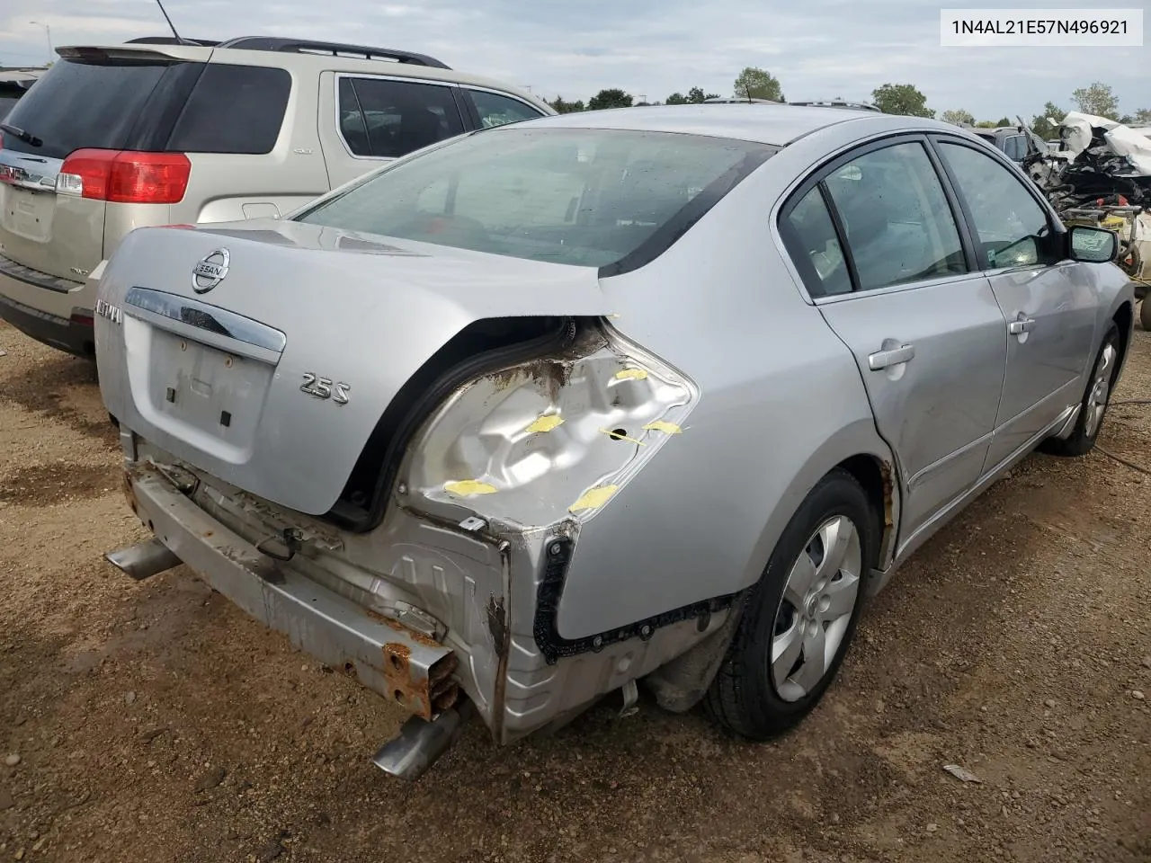 2007 Nissan Altima 2.5 VIN: 1N4AL21E57N496921 Lot: 69976804