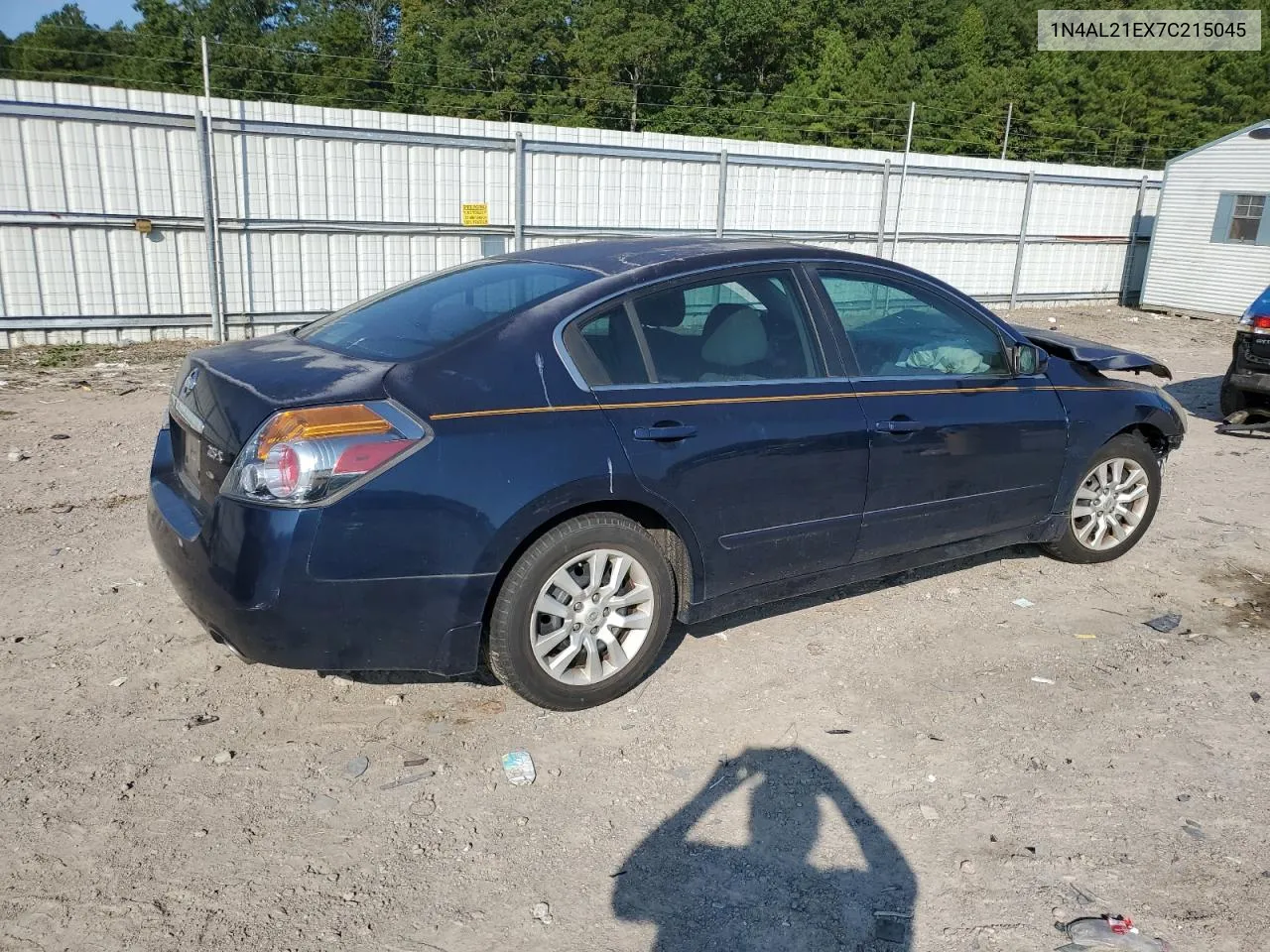 2007 Nissan Altima 2.5 VIN: 1N4AL21EX7C215045 Lot: 70643514