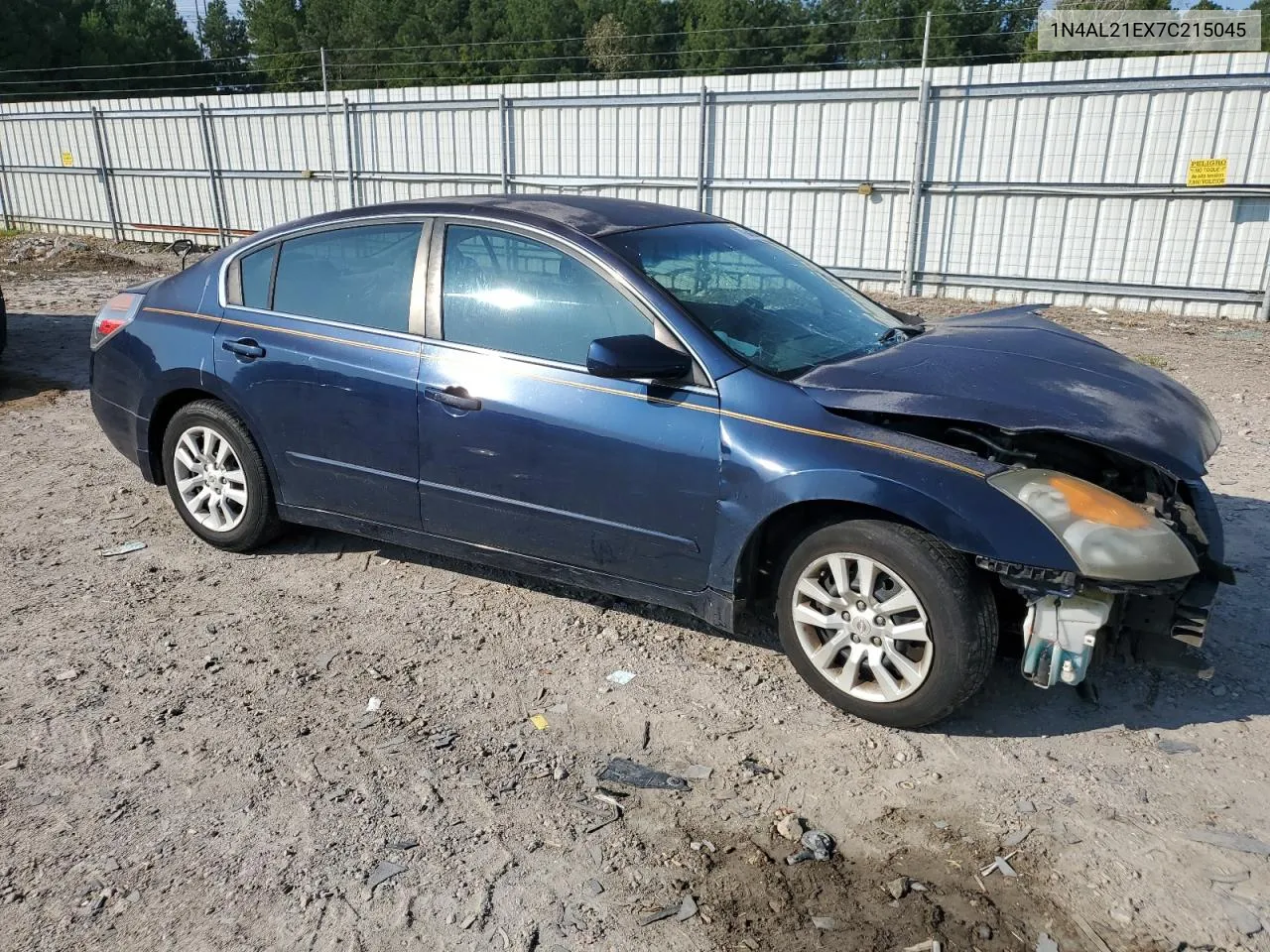 2007 Nissan Altima 2.5 VIN: 1N4AL21EX7C215045 Lot: 70643514