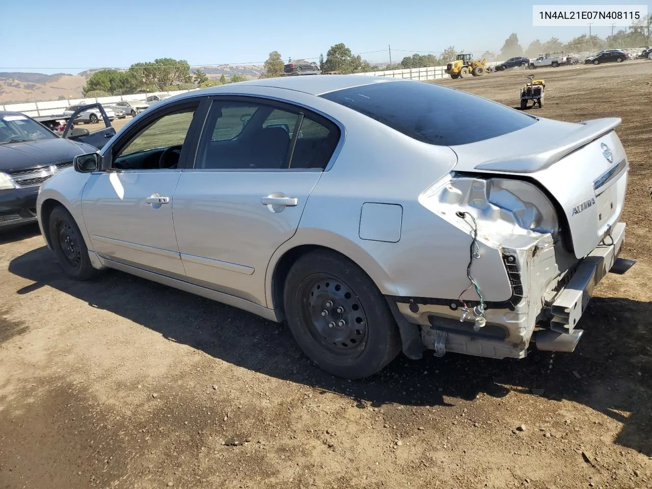 2007 Nissan Altima 2.5 VIN: 1N4AL21E07N408115 Lot: 70704894