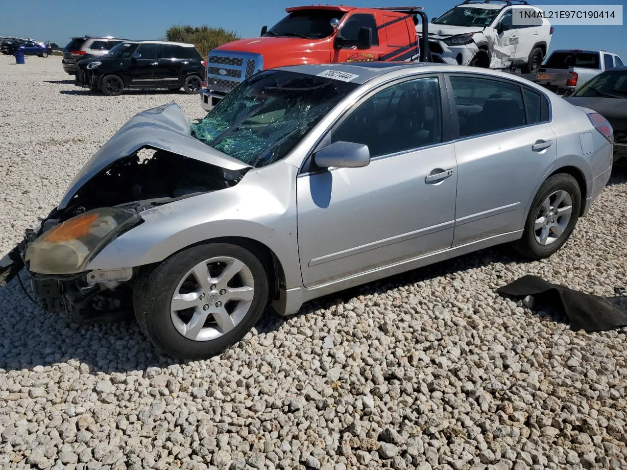 2007 Nissan Altima 2.5 VIN: 1N4AL21E97C190414 Lot: 70821444