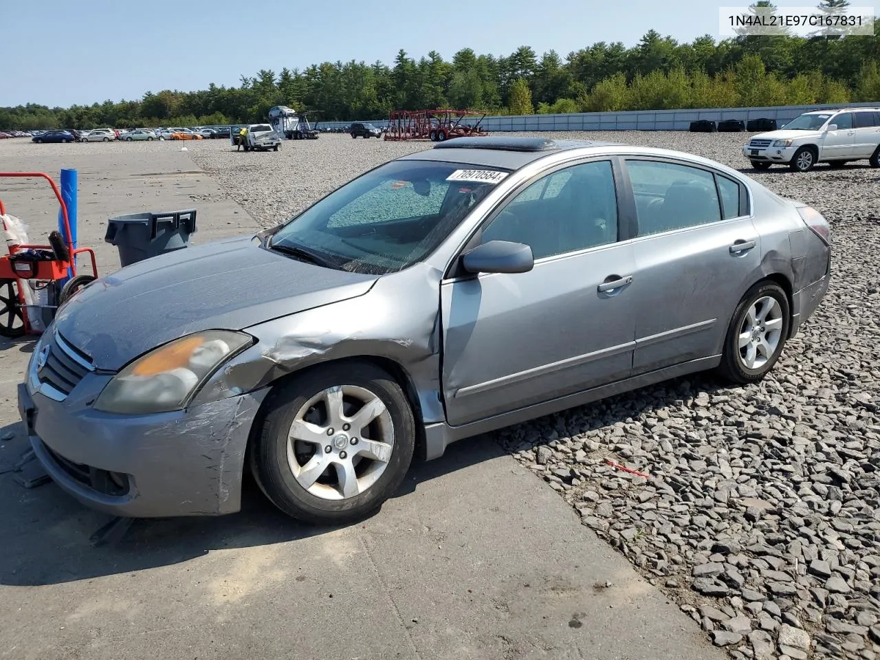 2007 Nissan Altima 2.5 VIN: 1N4AL21E97C167831 Lot: 70970584