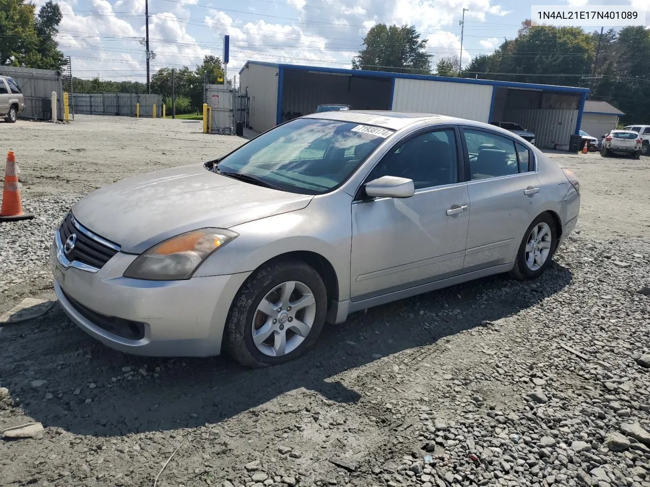 2007 Nissan Altima 2.5 VIN: 1N4AL21E17N401089 Lot: 71938174