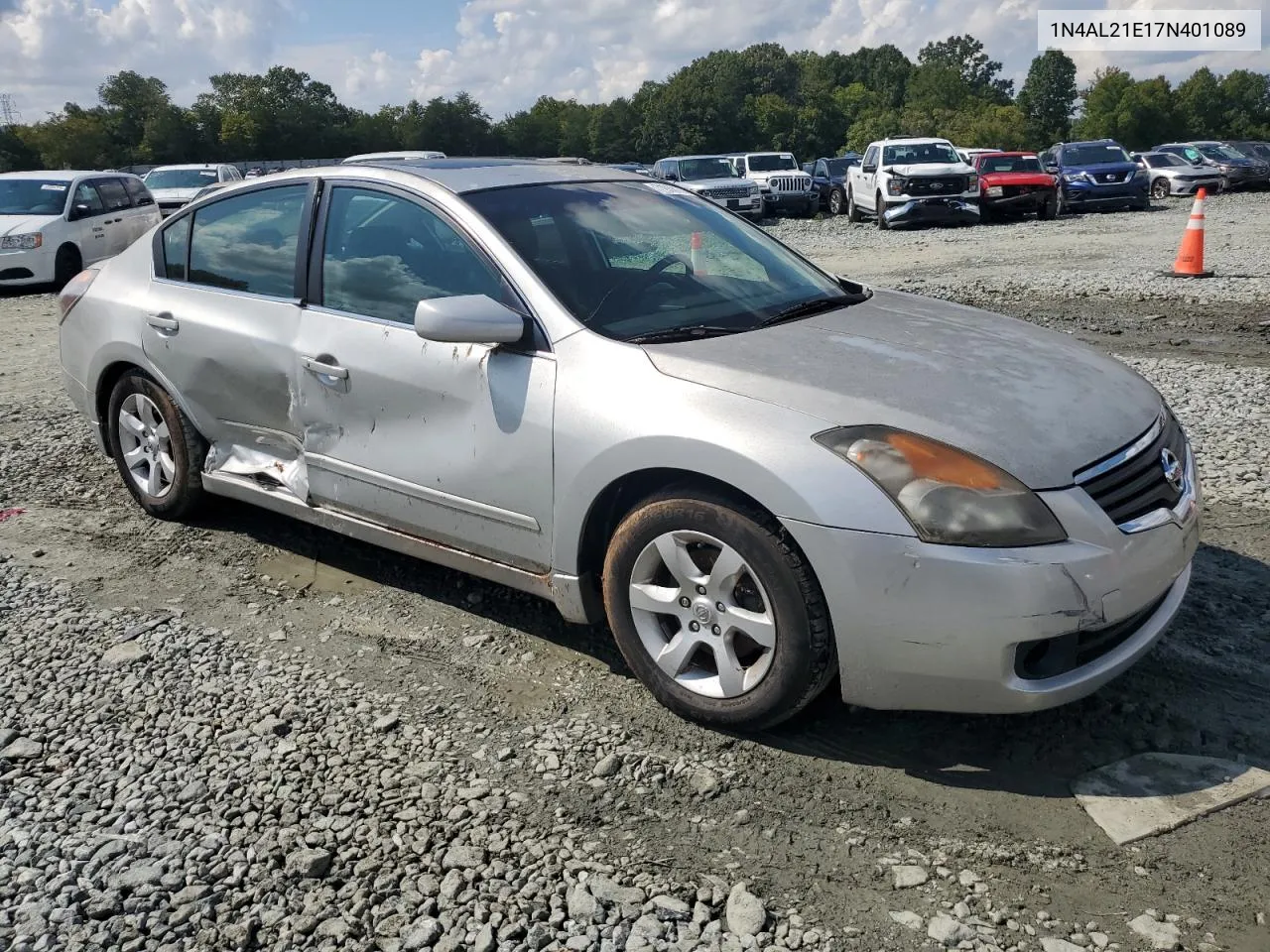 2007 Nissan Altima 2.5 VIN: 1N4AL21E17N401089 Lot: 71938174