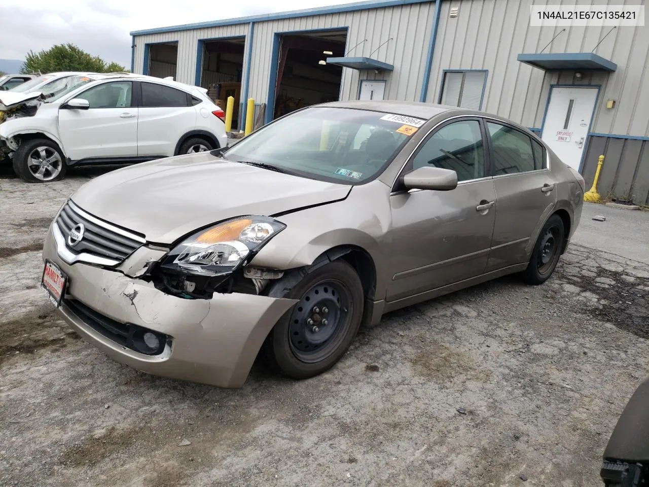 2007 Nissan Altima 2.5 VIN: 1N4AL21E67C135421 Lot: 71992964