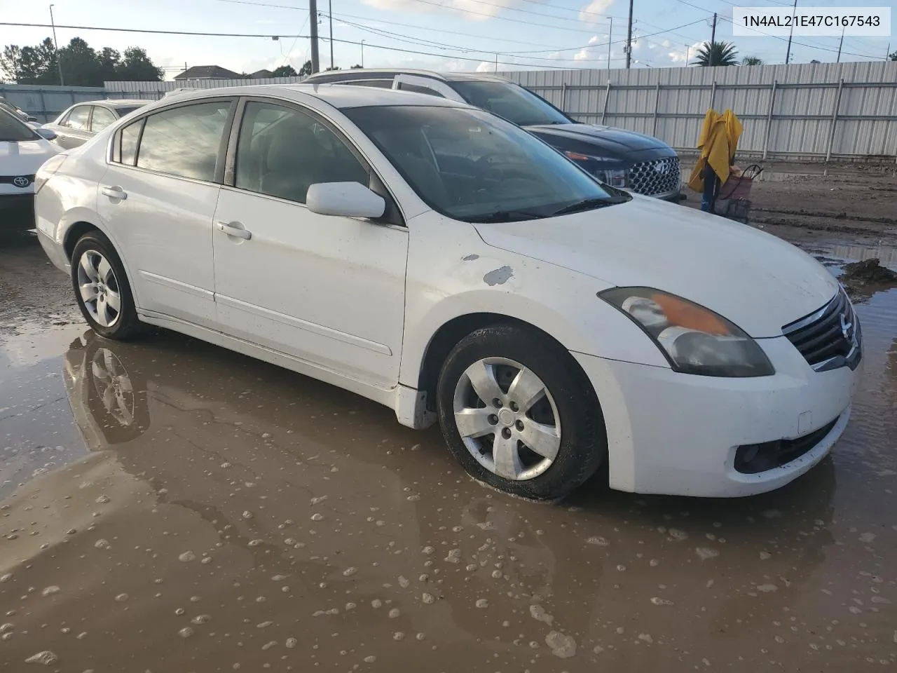 2007 Nissan Altima 2.5 VIN: 1N4AL21E47C167543 Lot: 73639634