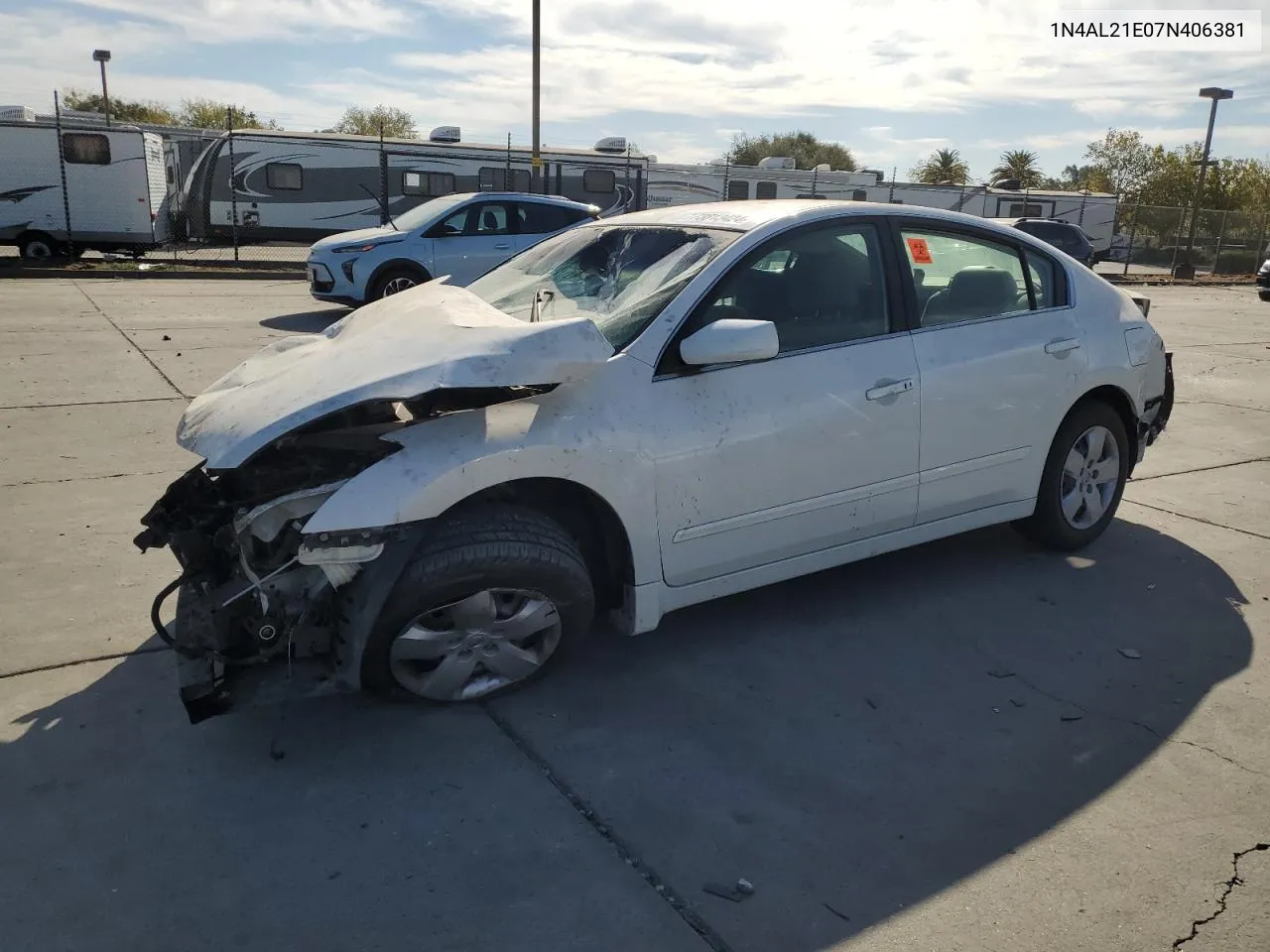 2007 Nissan Altima 2.5 VIN: 1N4AL21E07N406381 Lot: 73813424