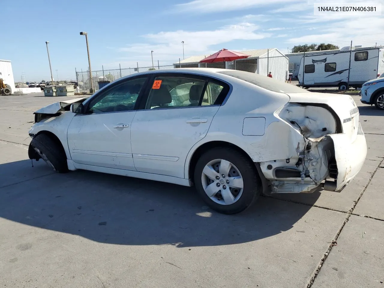 2007 Nissan Altima 2.5 VIN: 1N4AL21E07N406381 Lot: 73813424