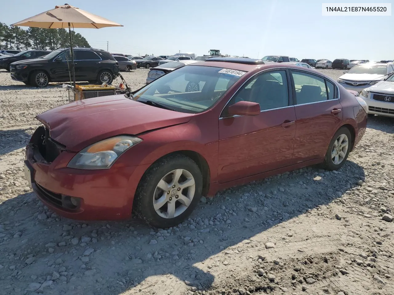 2007 Nissan Altima 2.5 VIN: 1N4AL21E87N465520 Lot: 74816194