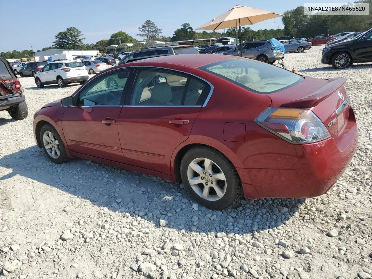 2007 Nissan Altima 2.5 VIN: 1N4AL21E87N465520 Lot: 74816194