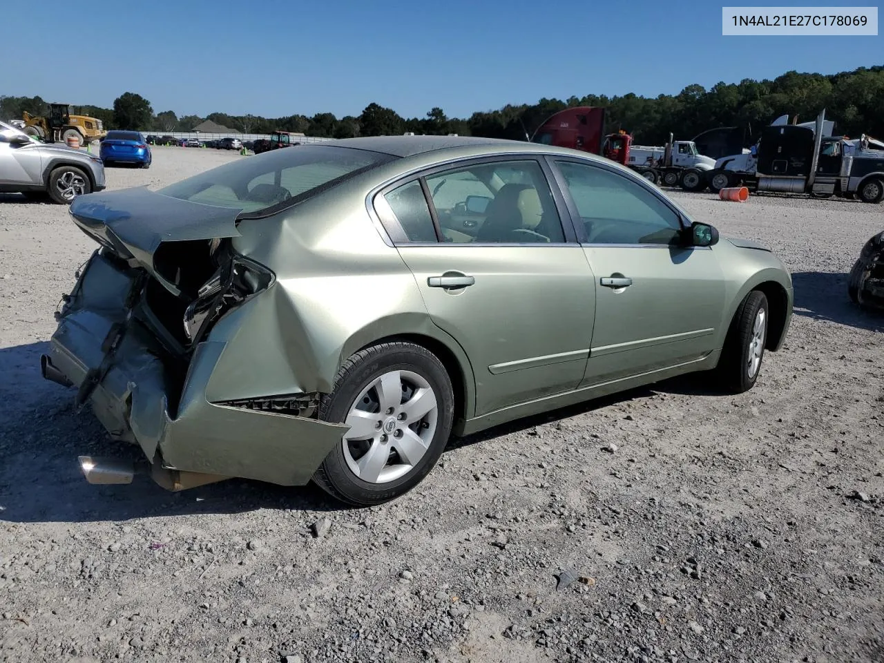 2007 Nissan Altima 2.5 VIN: 1N4AL21E27C178069 Lot: 75696104