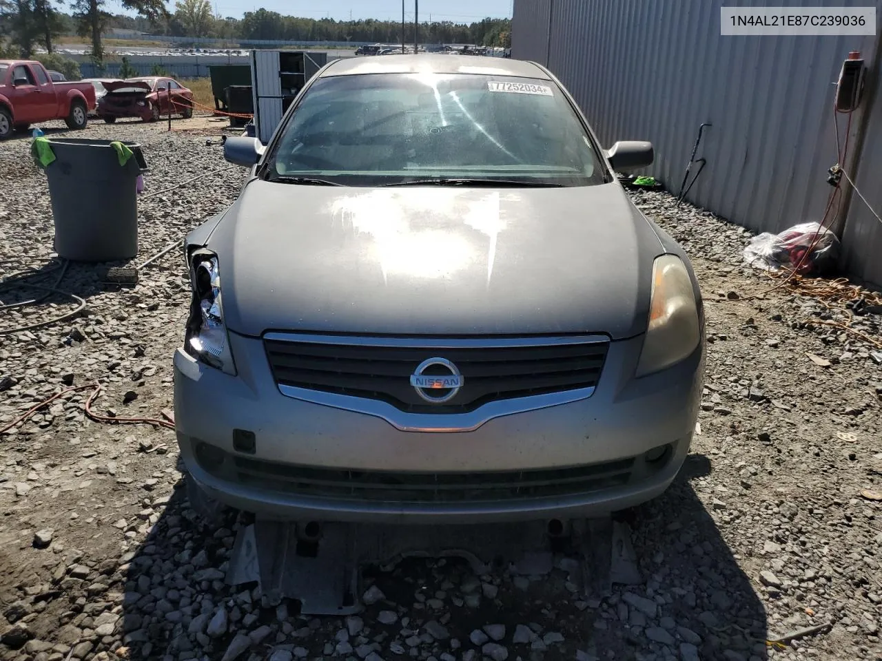 2007 Nissan Altima 2.5 VIN: 1N4AL21E87C239036 Lot: 77252034