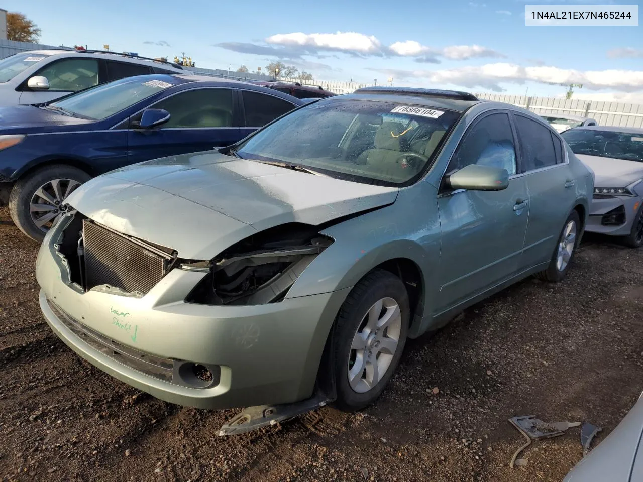 2007 Nissan Altima 2.5 VIN: 1N4AL21EX7N465244 Lot: 78366104