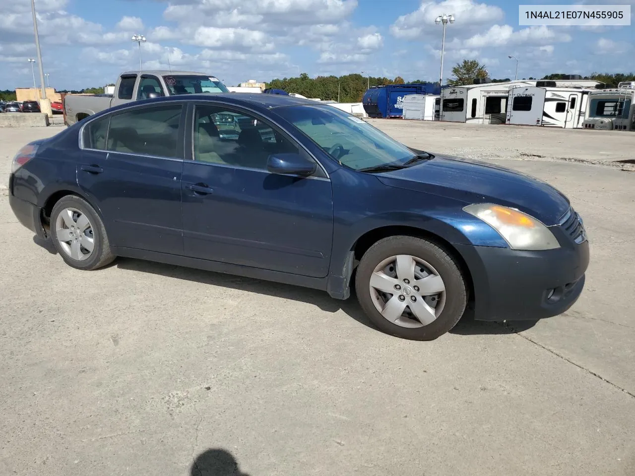 2007 Nissan Altima 2.5 VIN: 1N4AL21E07N455905 Lot: 78431924