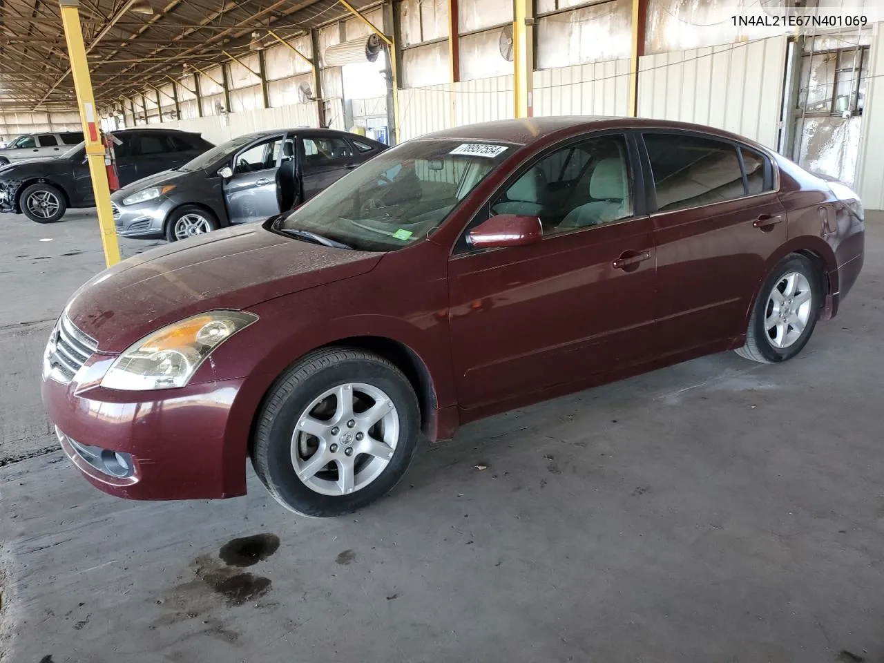 2007 Nissan Altima 2.5 VIN: 1N4AL21E67N401069 Lot: 78957554