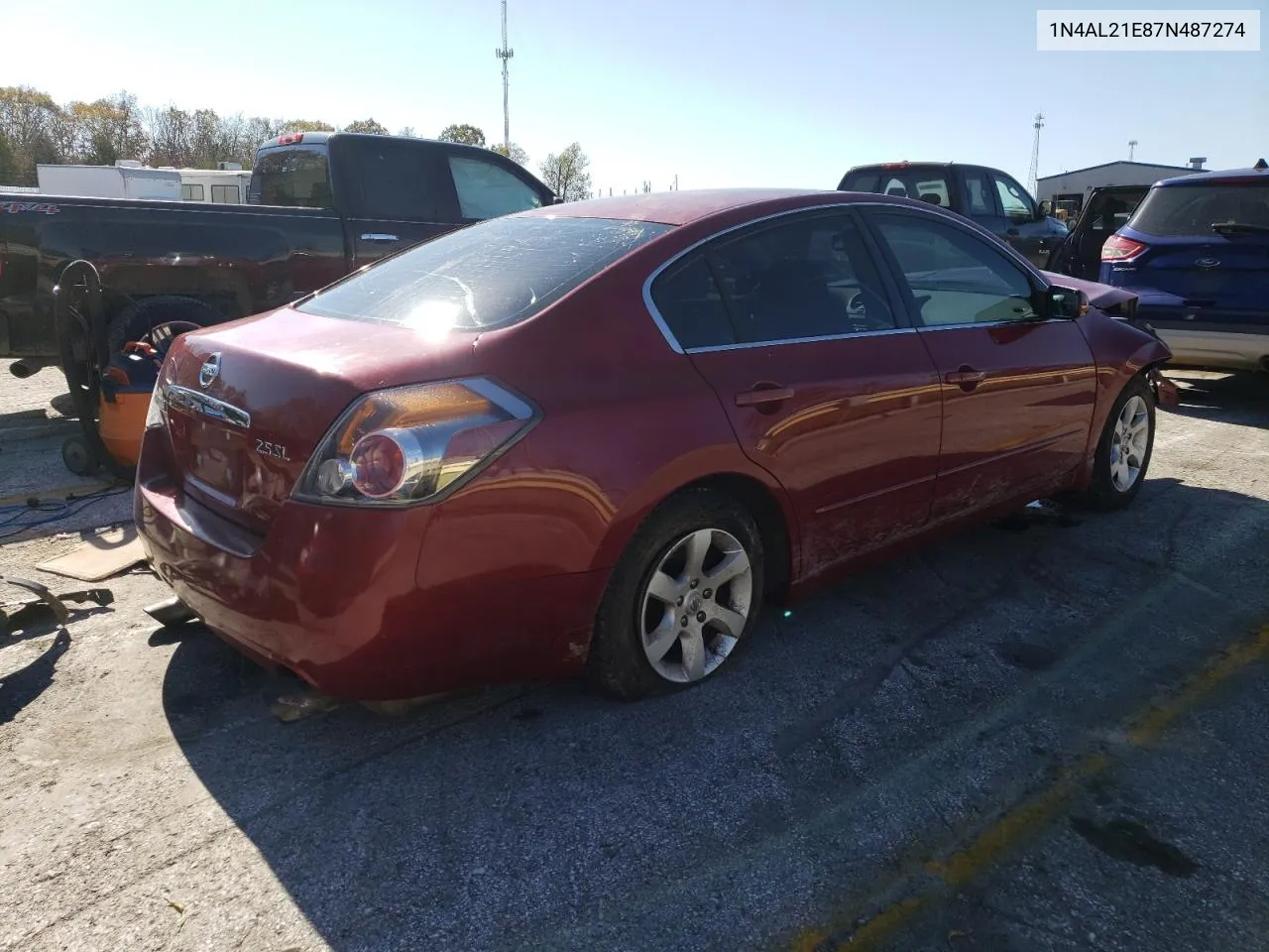 2007 Nissan Altima 2.5 VIN: 1N4AL21E87N487274 Lot: 79229414