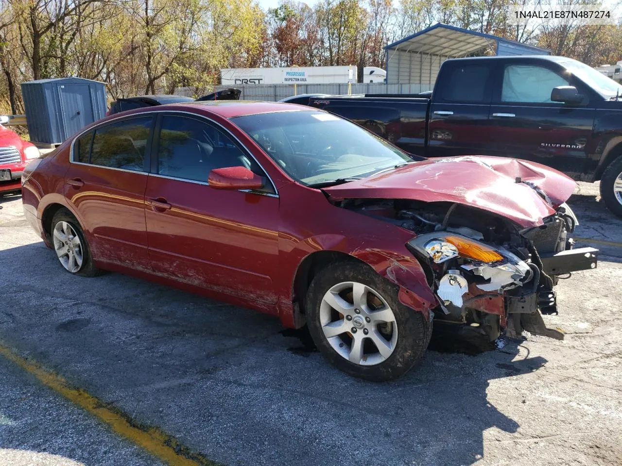 2007 Nissan Altima 2.5 VIN: 1N4AL21E87N487274 Lot: 79229414