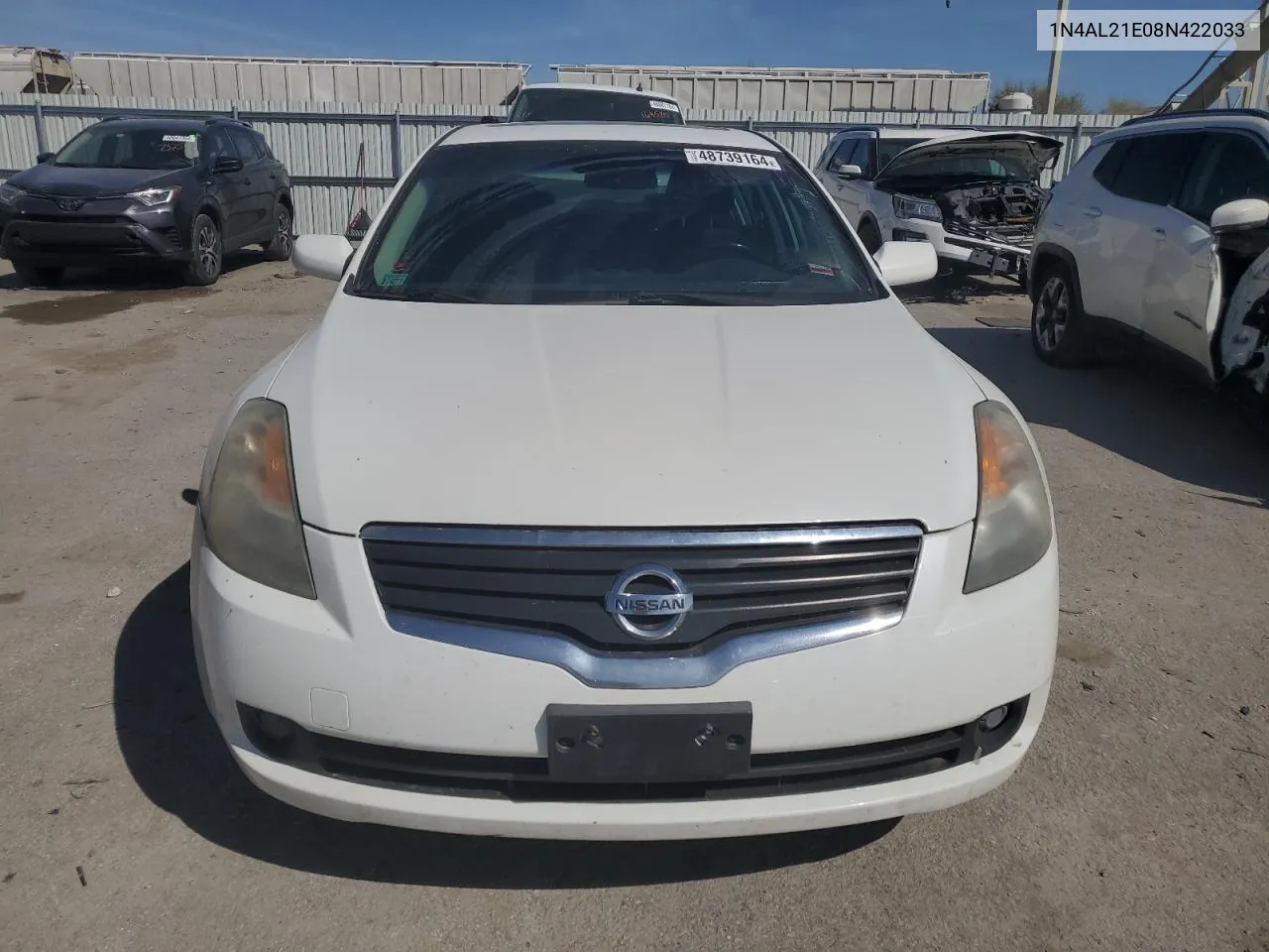 2008 Nissan Altima 2.5 VIN: 1N4AL21E08N422033 Lot: 48739164