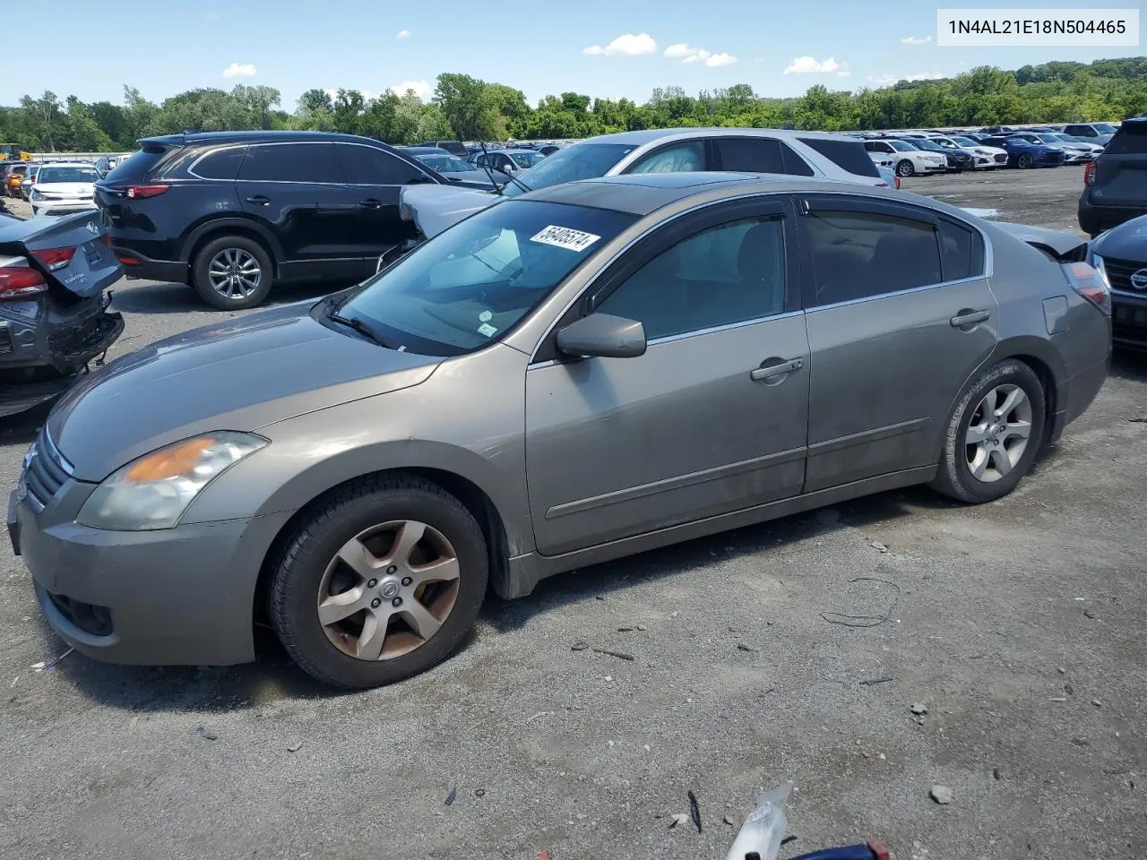 2008 Nissan Altima 2.5 VIN: 1N4AL21E18N504465 Lot: 56405574