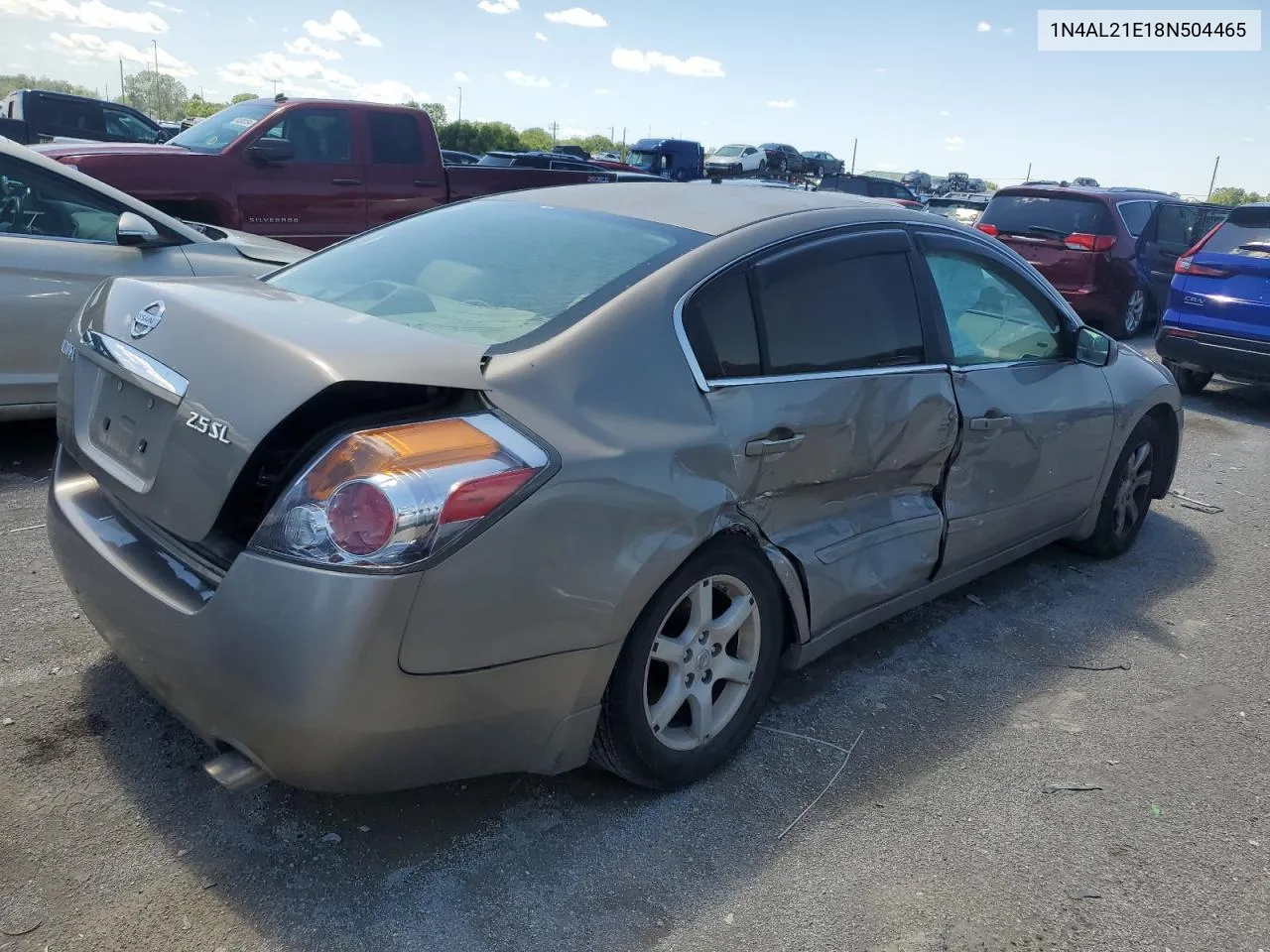 2008 Nissan Altima 2.5 VIN: 1N4AL21E18N504465 Lot: 56405574