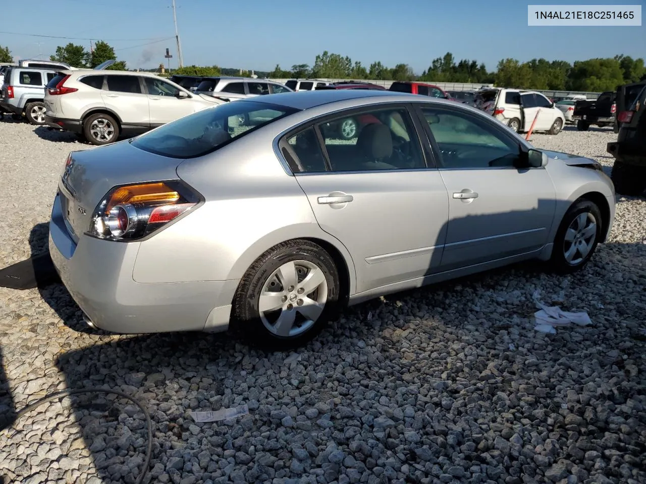 2008 Nissan Altima 2.5 VIN: 1N4AL21E18C251465 Lot: 62860414