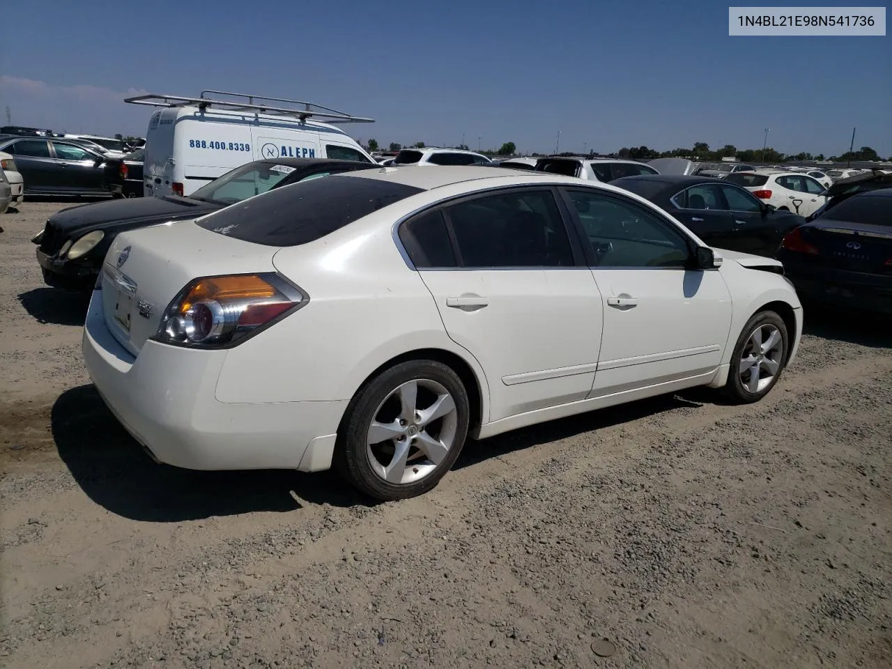 2008 Nissan Altima 3.5Se VIN: 1N4BL21E98N541736 Lot: 63662204