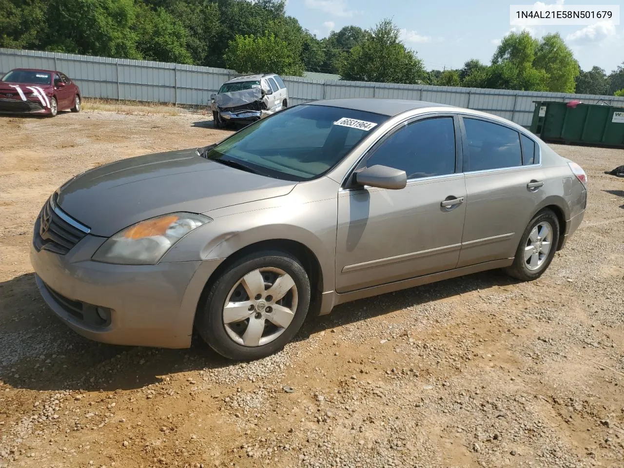 2008 Nissan Altima 2.5 VIN: 1N4AL21E58N501679 Lot: 66531964