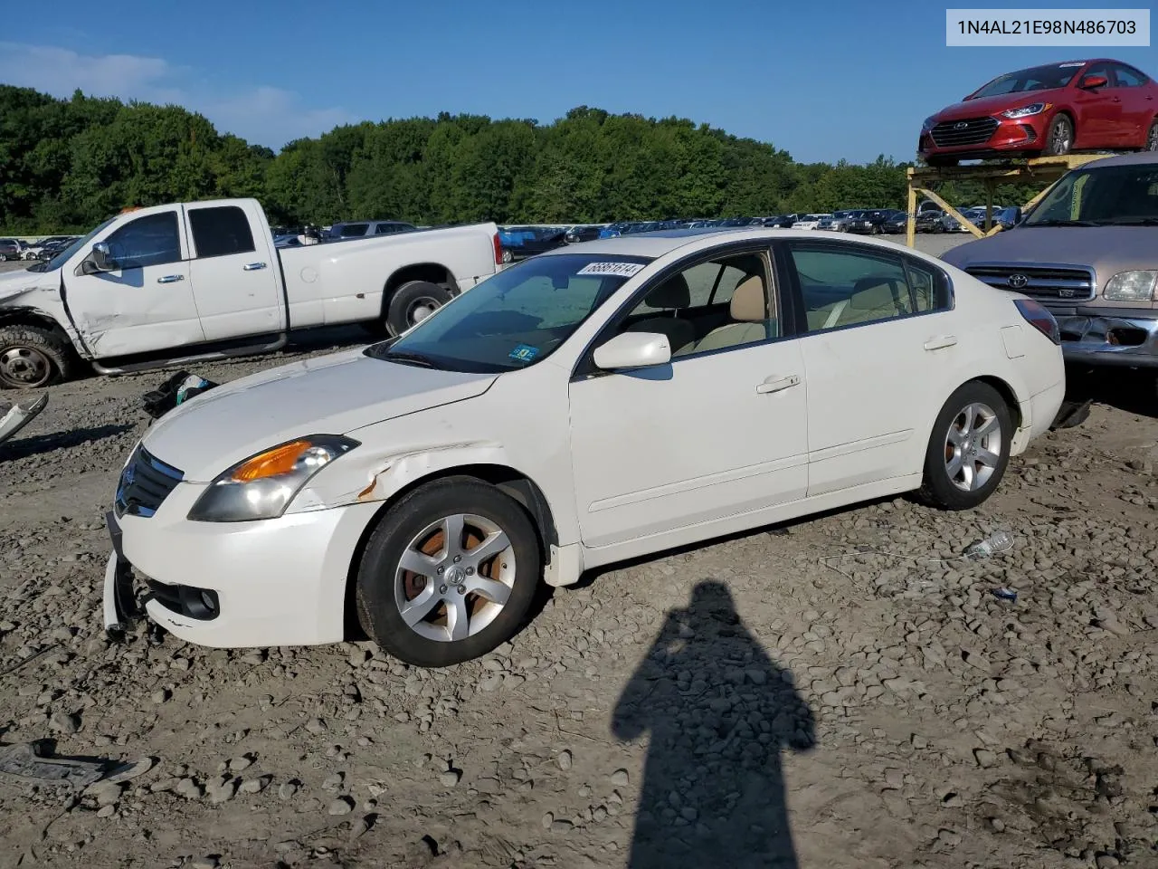 2008 Nissan Altima 2.5 VIN: 1N4AL21E98N486703 Lot: 66861614