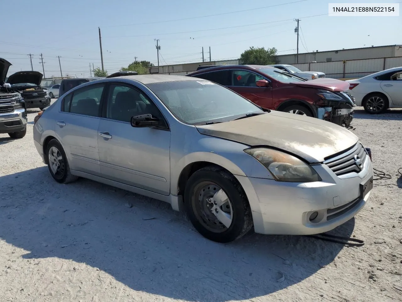 2008 Nissan Altima 2.5 VIN: 1N4AL21E88N522154 Lot: 68559974