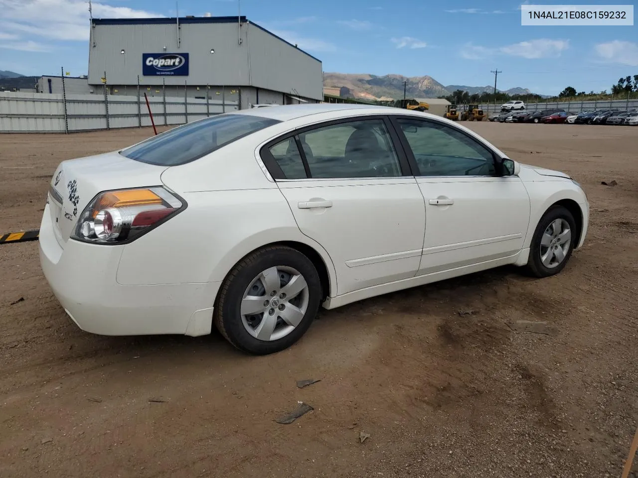 2008 Nissan Altima 2.5 VIN: 1N4AL21E08C159232 Lot: 68612724