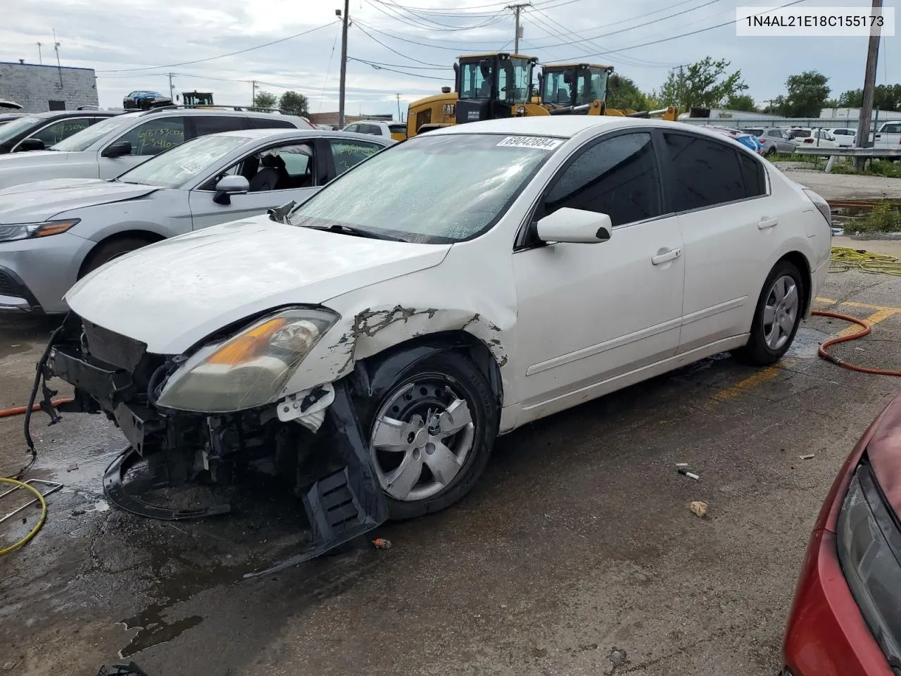 2008 Nissan Altima 2.5 VIN: 1N4AL21E18C155173 Lot: 69042884