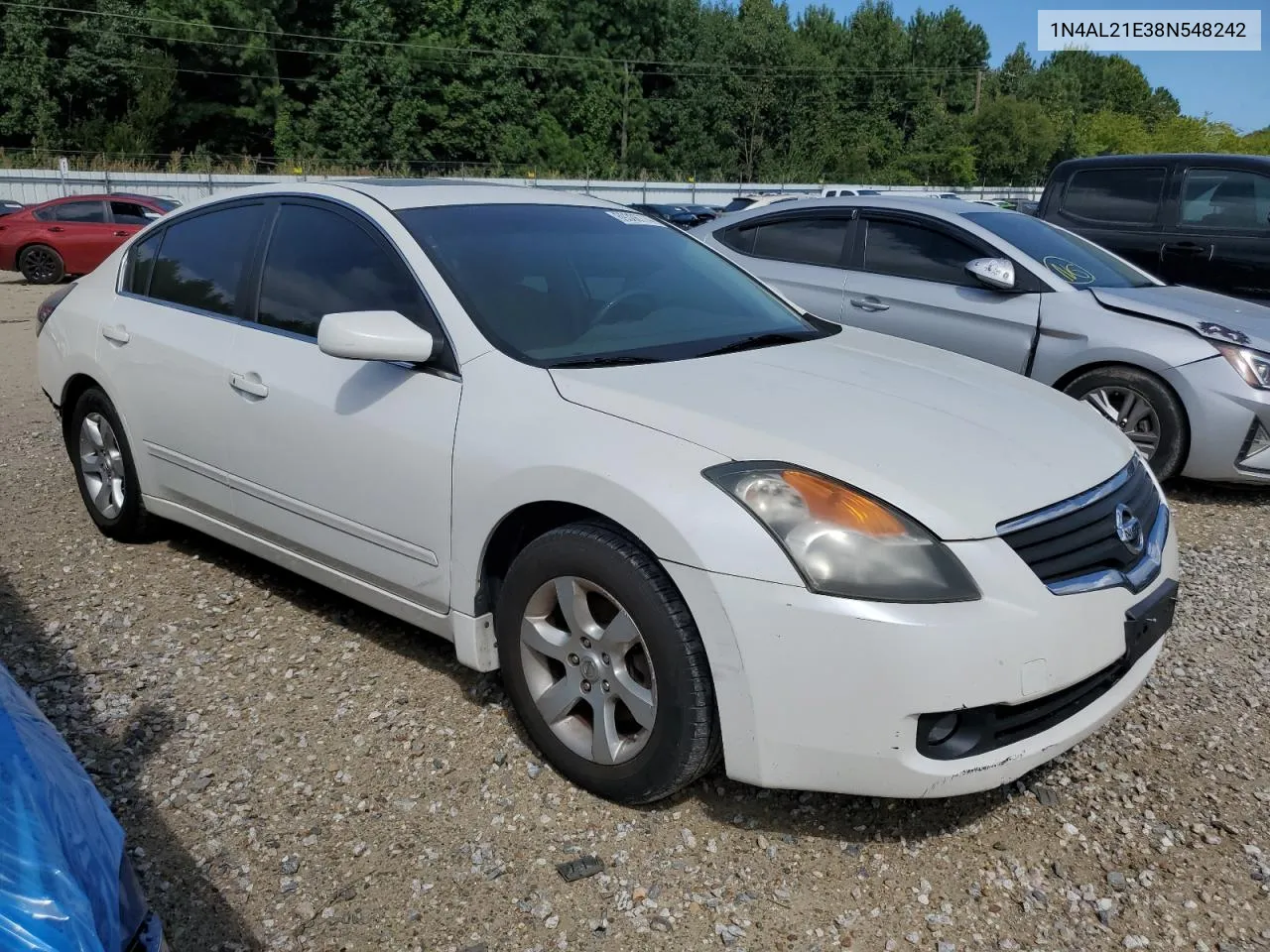 2008 Nissan Altima 2.5 VIN: 1N4AL21E38N548242 Lot: 69306774