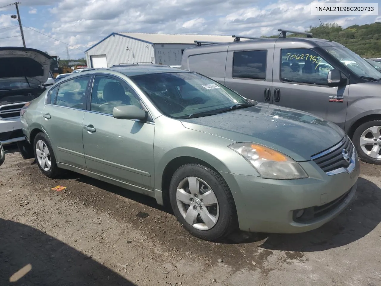 2008 Nissan Altima 2.5 VIN: 1N4AL21E98C200733 Lot: 70029614